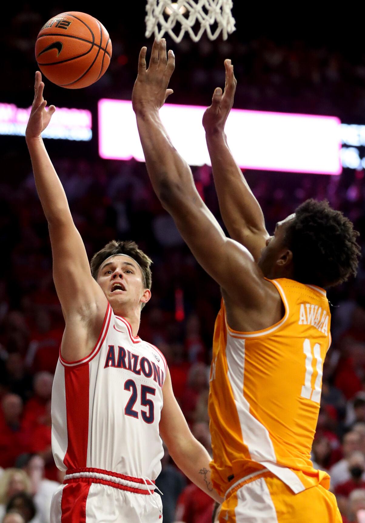 Photos University of Arizona claws to a 7570 win over Tennessee, top