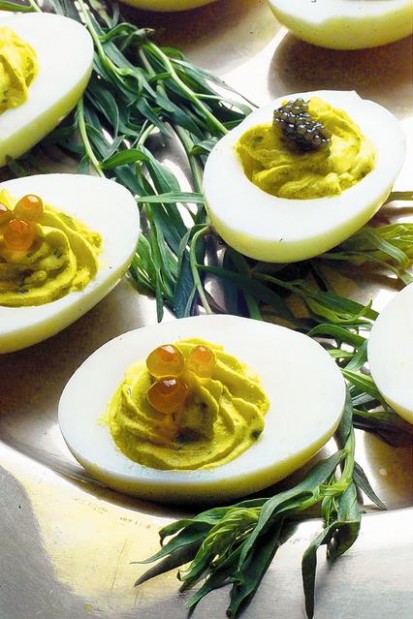 How do I make deviled eggs?  
