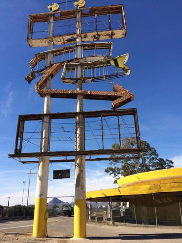 Spanish Trail Motel sign in South Tucson