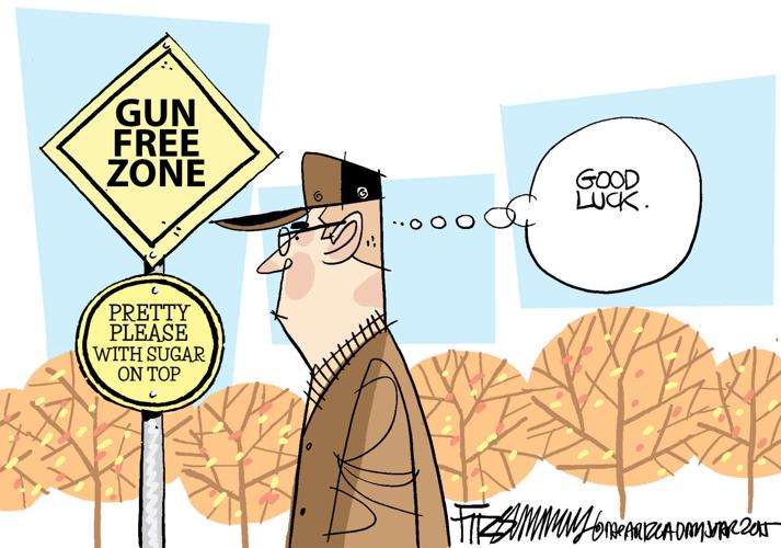 Daily Fitz Cartoon: Gun fantasy