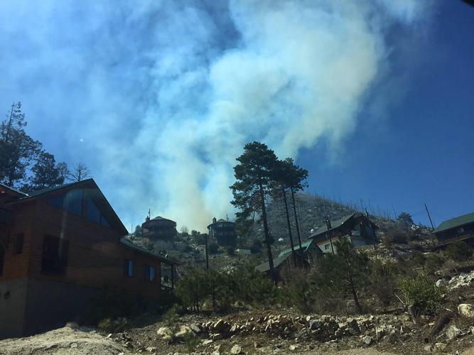 Fire outside Summerhaven