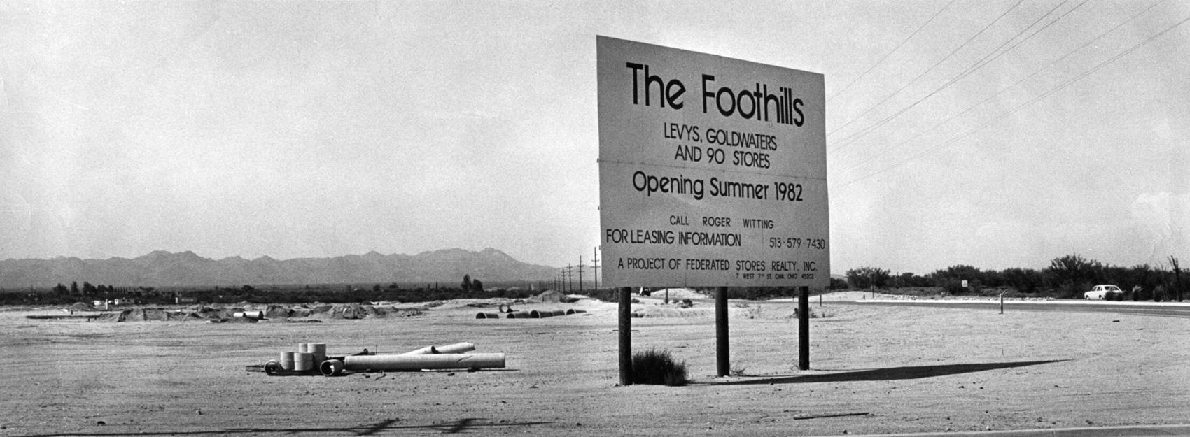 Photos Foothills Mall northwest of Tucson through the years