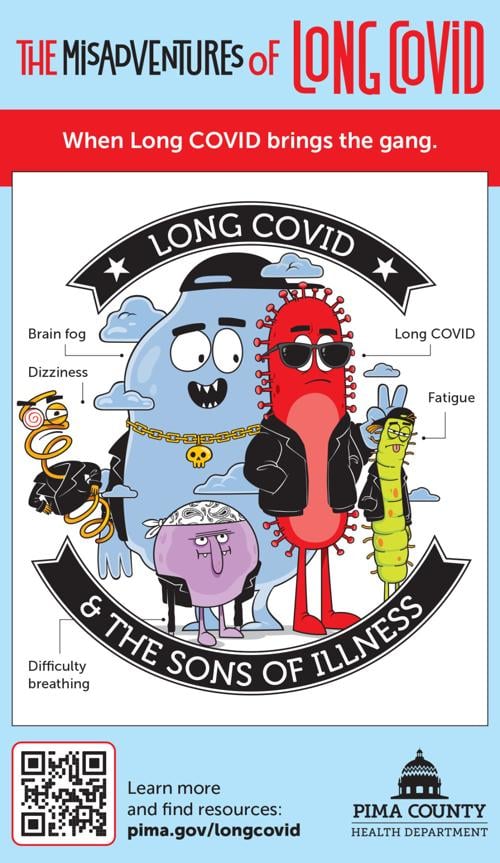 Cartoon characters to help Pima County spread the word about Long COVID
