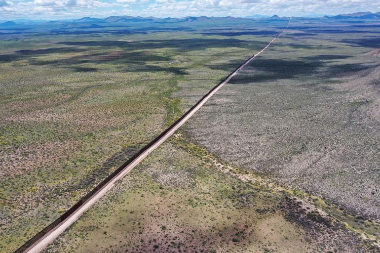 Border Wall, San Bernardino NWR