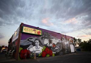 Photos: "The Talking Mural" on south side of Tucson