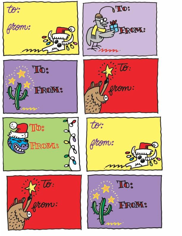 Fitz holiday gift tags