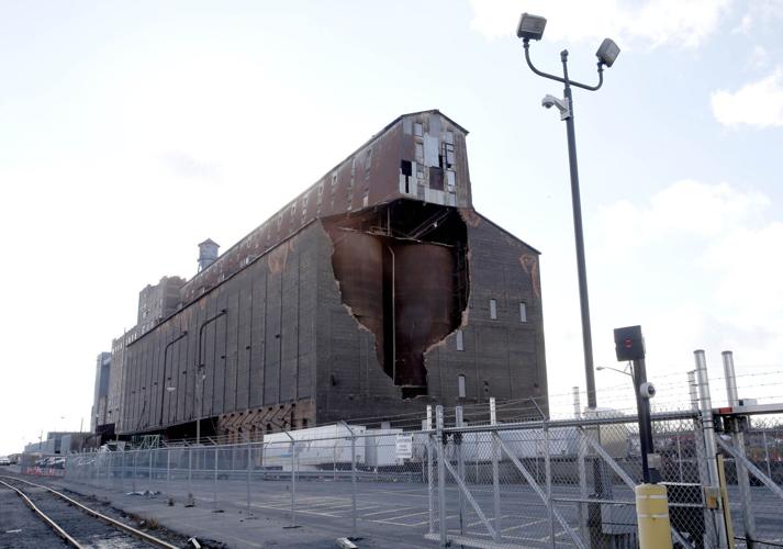 Great Northern grain elevator damage