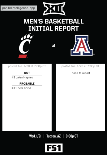 Kerr Kriisa probable to play against Arizona Wildcats