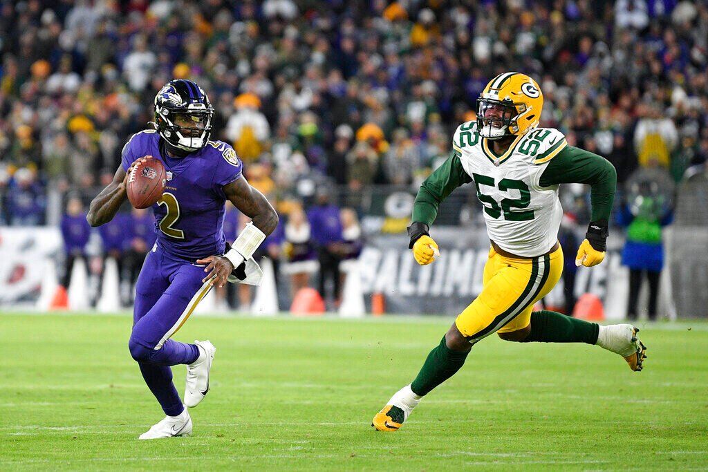 Tyler Huntley Leads Ravens With Four Touchdowns In Close Loss To Packers