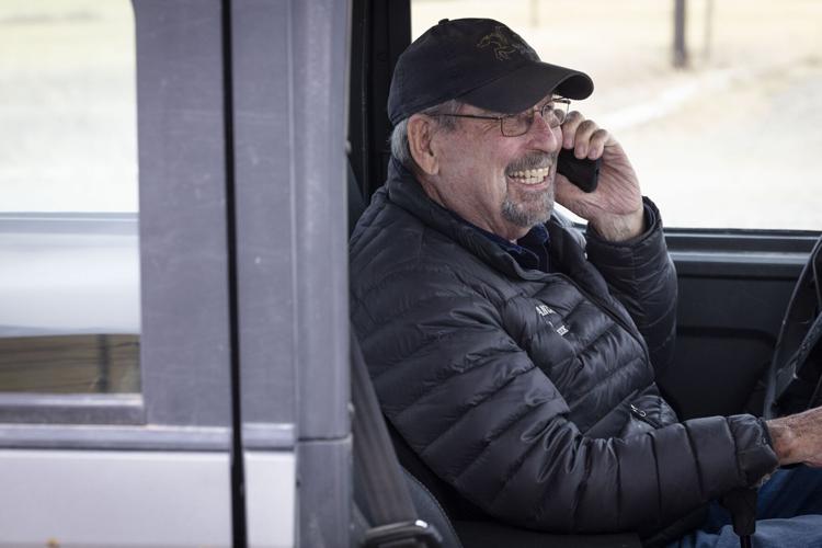 Bill Galt takes a phone call