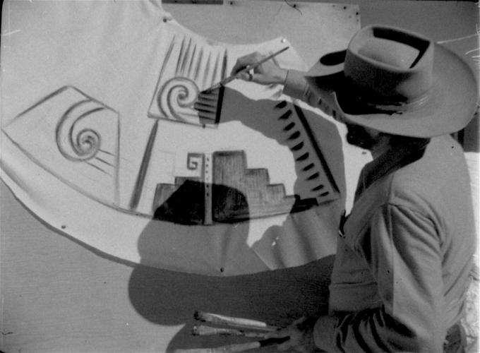 Celluloid Pueblo - De Grazia painting