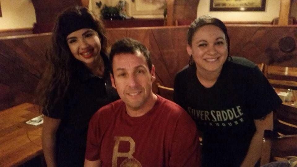 Steaking around with Adam Sandler