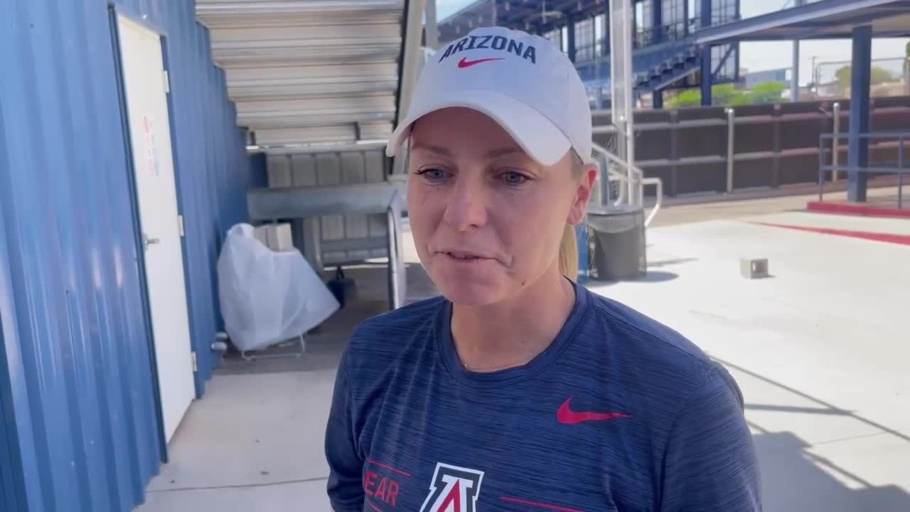 Arizona softball Caitlin Lowe on death of former UA player April 18 2023