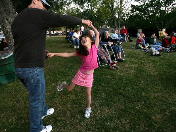 Dad and daughter dance