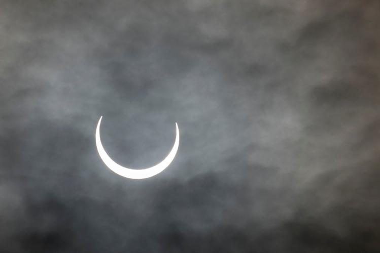 Annular Eclipse Partial Clouds