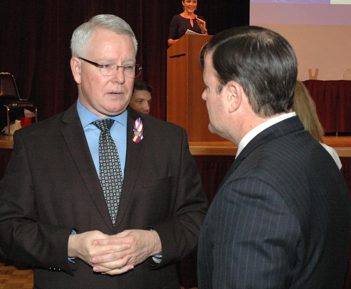 County Attorney Bill Montgomery with Gov. Doug Ducey