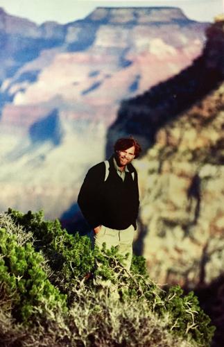 Reporter Doug Kreutz at the Grand Canyon