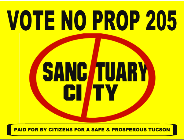 Citizens for a Safe & Prosperous Tucson sign