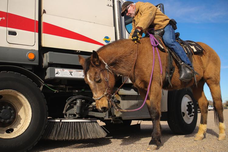 Tucson Rodeo Parade, horse training, 2023