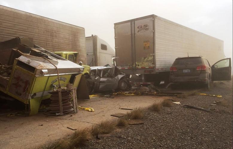 Dust storm on I-10