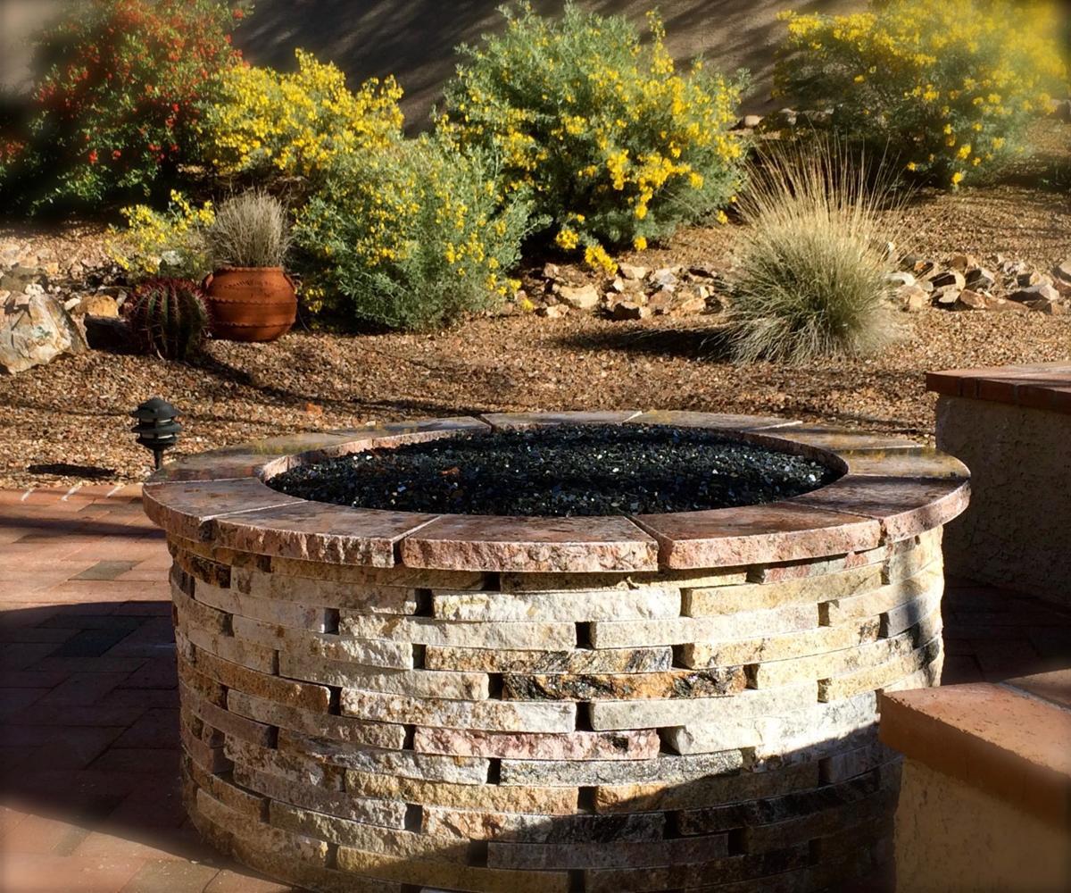 Sahba Show Featured Several Local, Recycled Granite Fire Pit