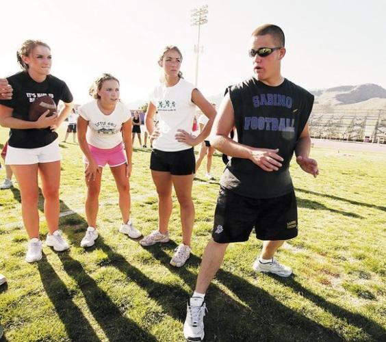 Readying for Powder Puff rough stuff  