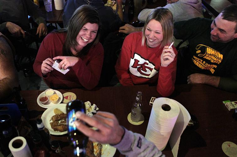 Smoking at Hot Shots in Fenton