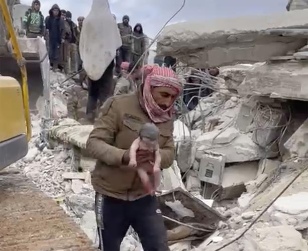 Syria Turkey Earthquake Newborn Rescue