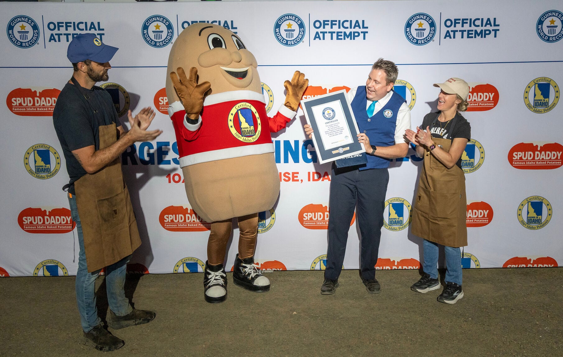AMERICA, THIS ONE'S FOR YOU: IDAHO BRINGS WORLD'S LARGEST SERVING OF FRENCH FRIES RECORD BACK TO THE U.S.