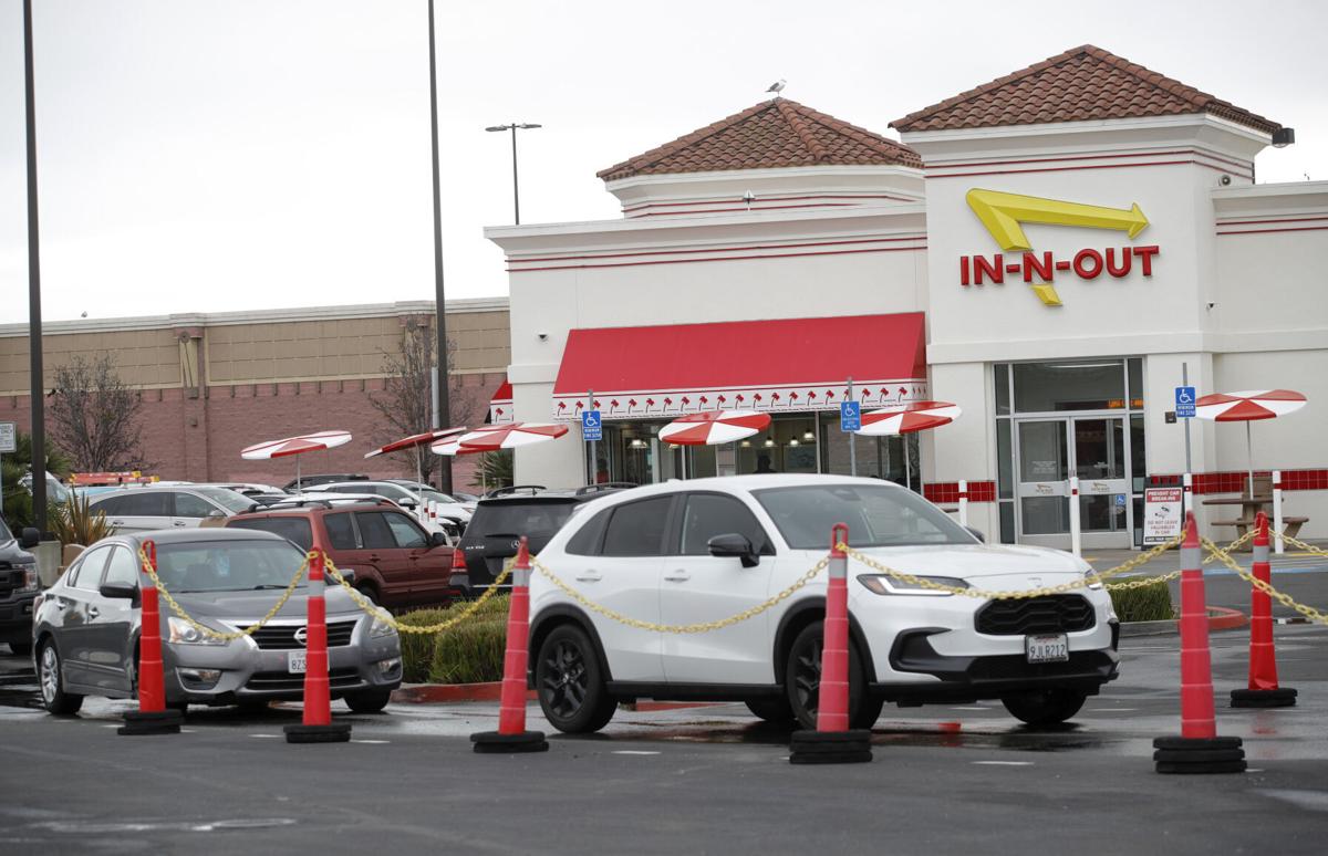 IRVINE, CALIFORNIA - 18 MAR 2022: A soft drink paper cup from In-N-Out  Burger. Stock Photo