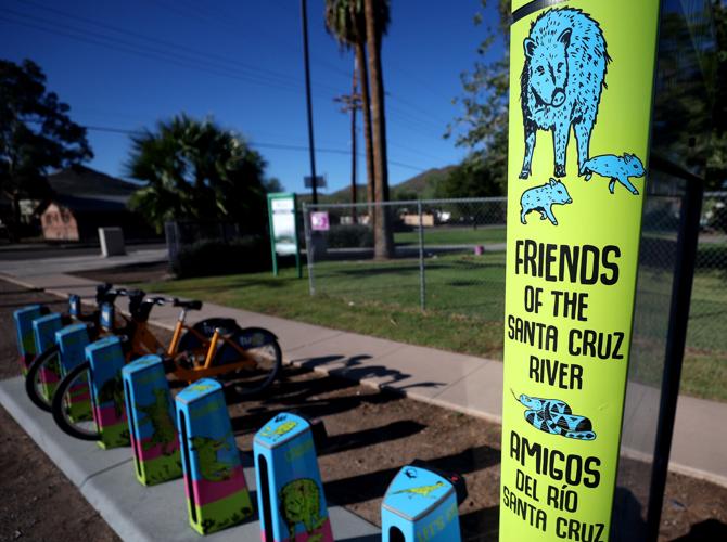 Bike station wrapped