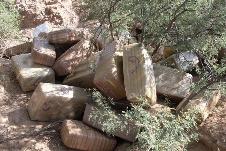 Marijuana bales in 2012