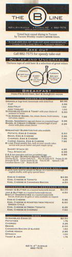 B Line menu