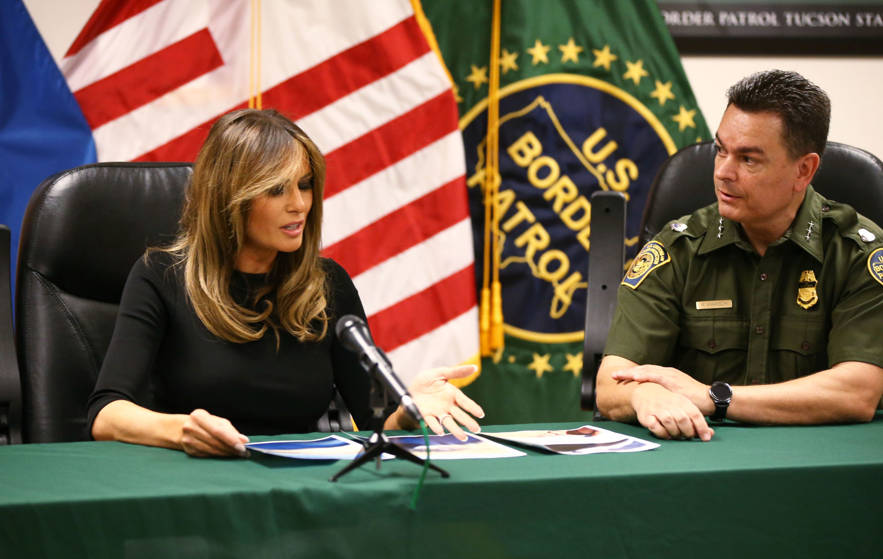 Melania Trump Visits With Border Officials, Immigrant Kids During ...