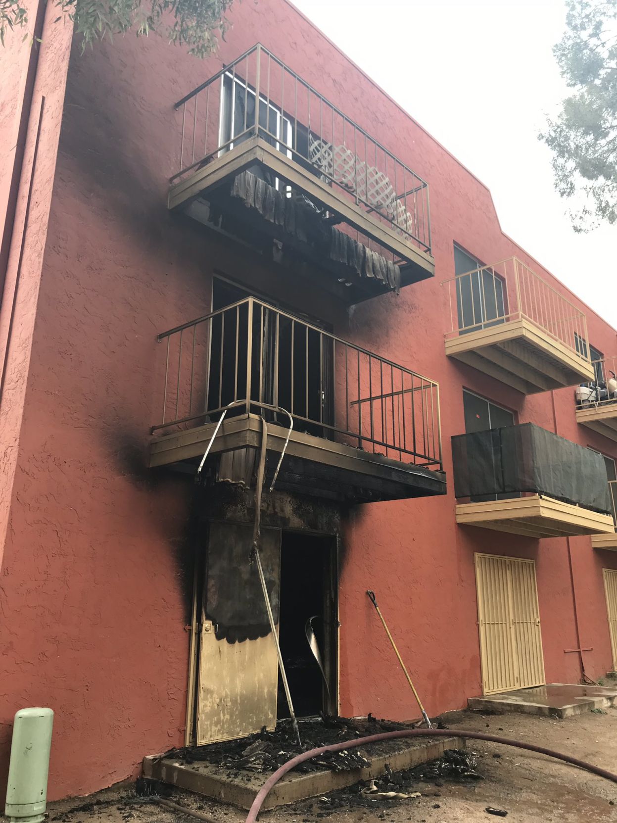 Three-story Apartment Fire In South Tucson Displaces Residents | Local ...