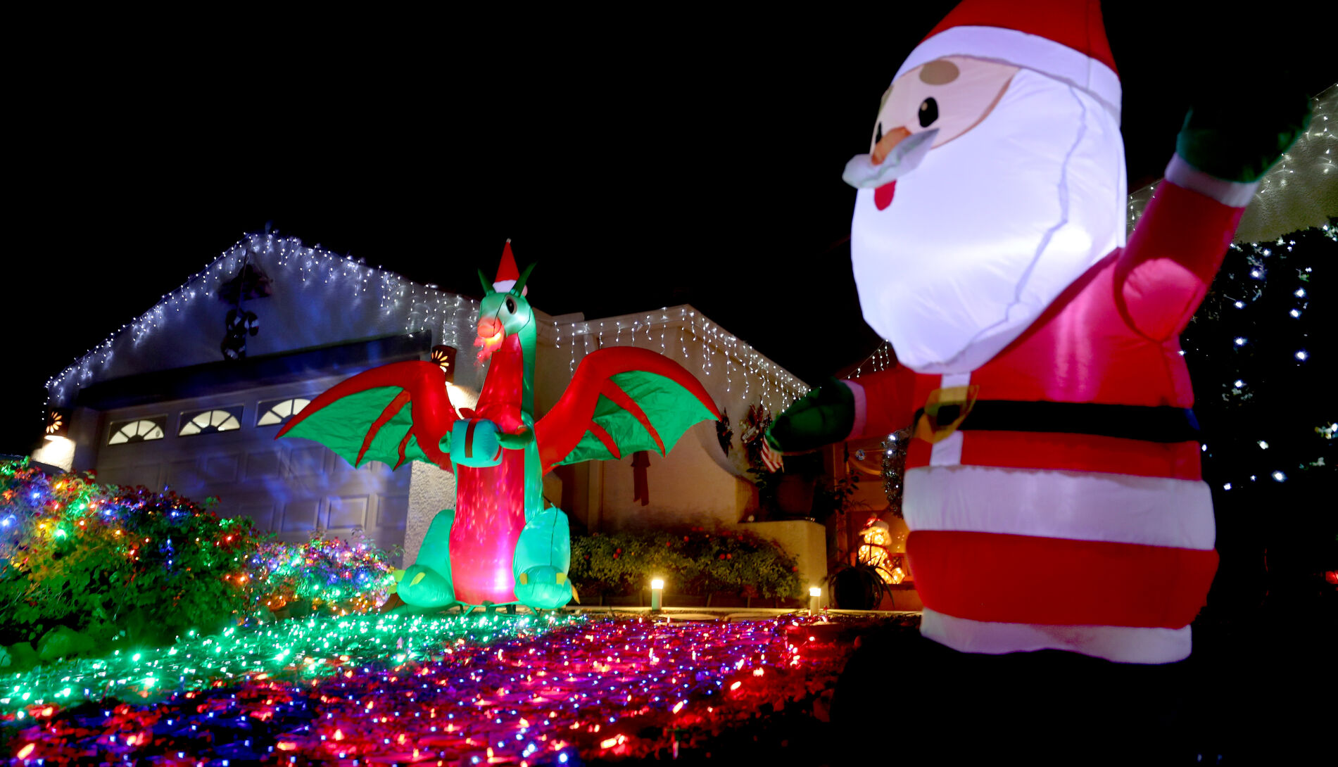Xmas Light Santa Window Projector Christmas Movies Display Lamp Festival 2020 