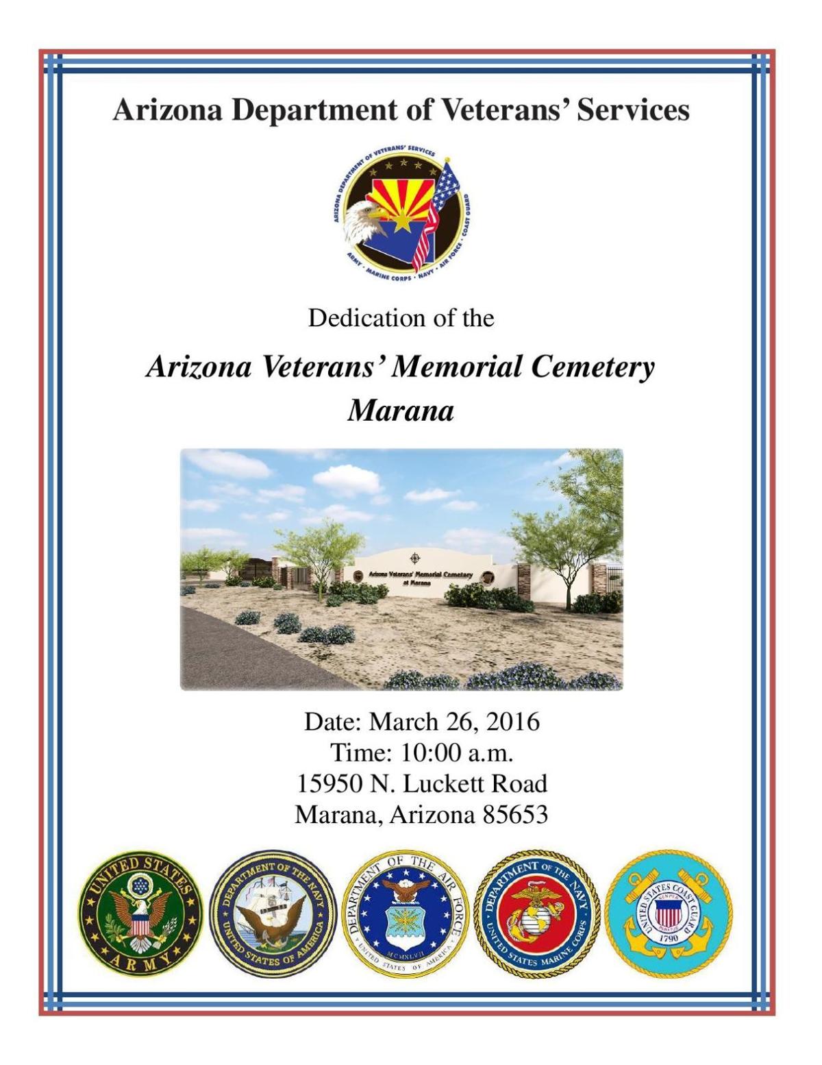 Marana Cemetery Dedication