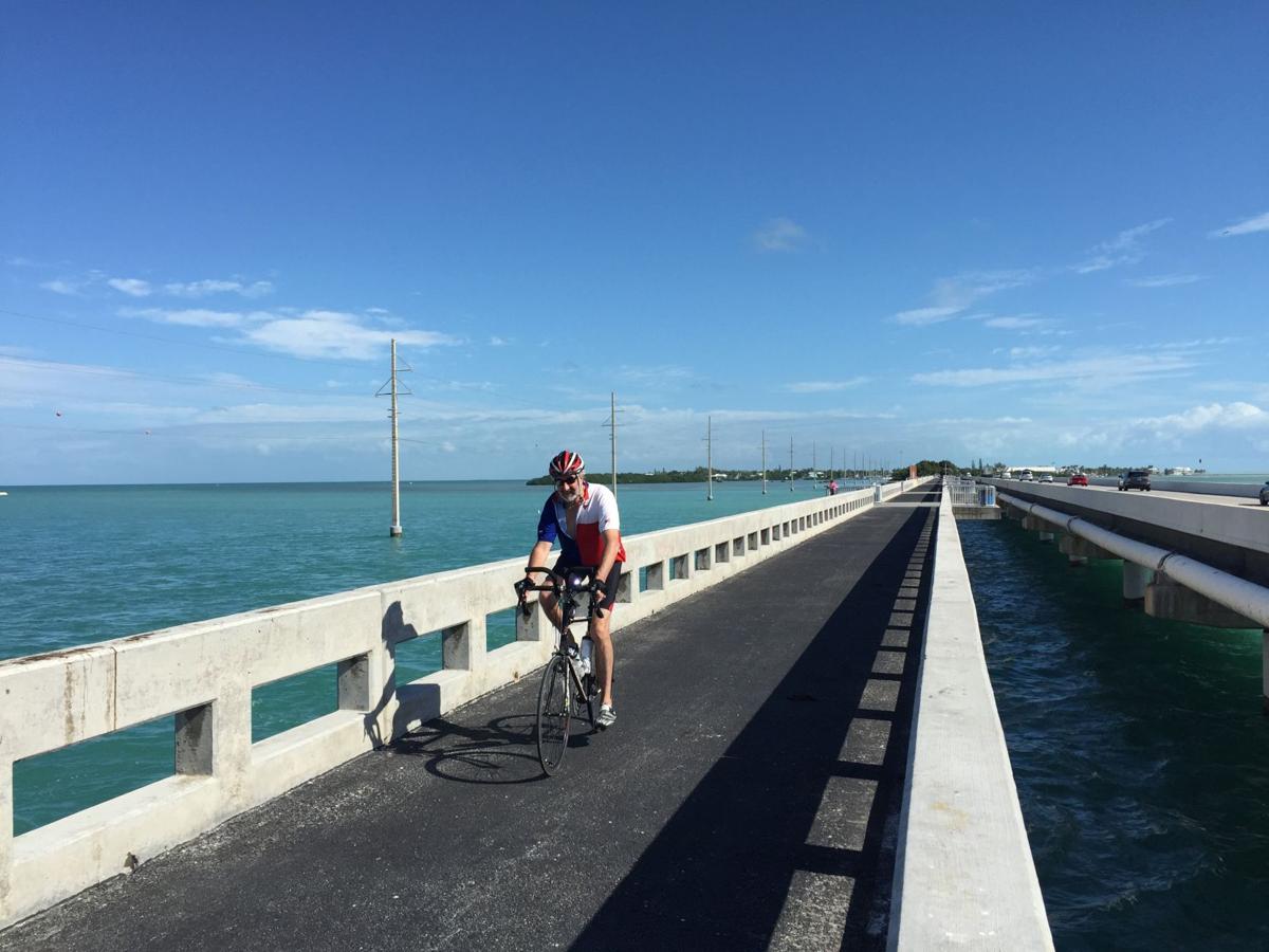 Biking in the Florida Keys is especially fun on stretches where you don't have to worry about riding next to traffic.
