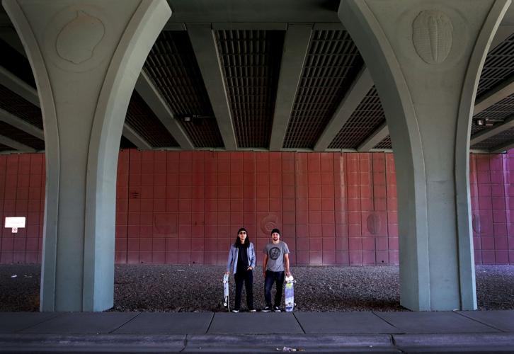 Future skate park at Interstate 10 and Cushing Street