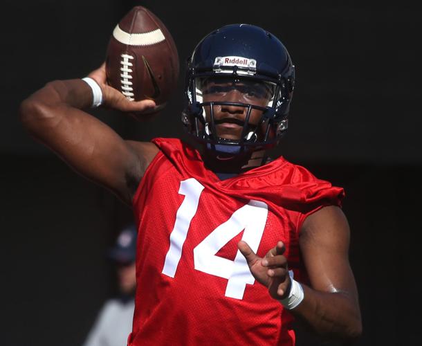 Freshman QB Tate still feeling his way at the UA