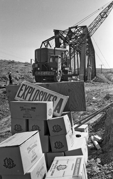 Southern Pacific bridge demolition