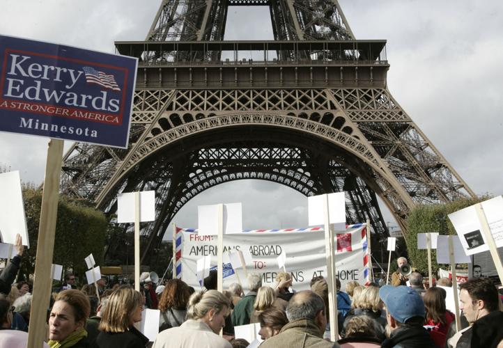 2004: Eiffel Tower American politics