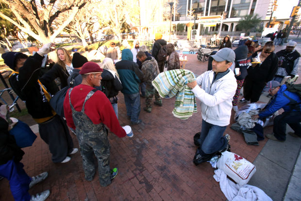 Downtown homeless camp