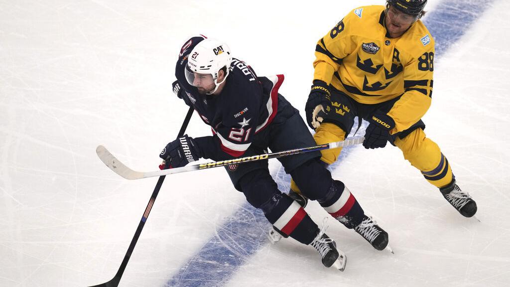 USA vs Sweden hockey, Dylan Larkin