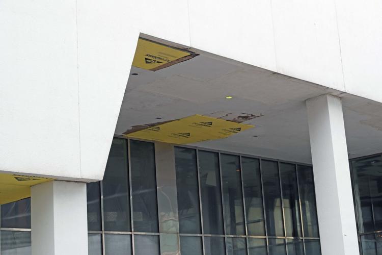 Exterior photos of the vacant Trump Plaza casino