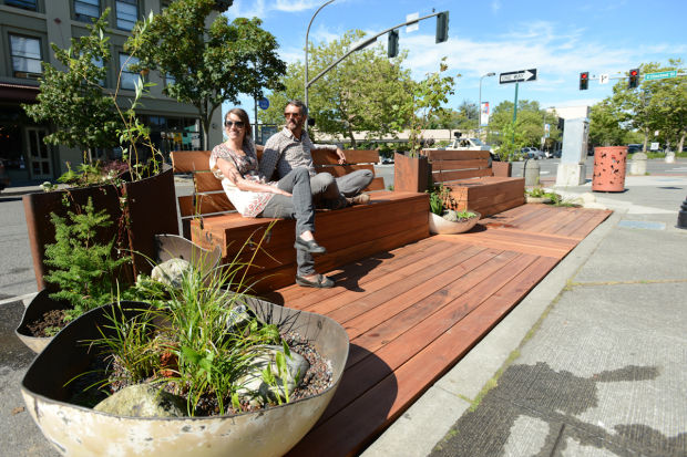 Example of a parklet