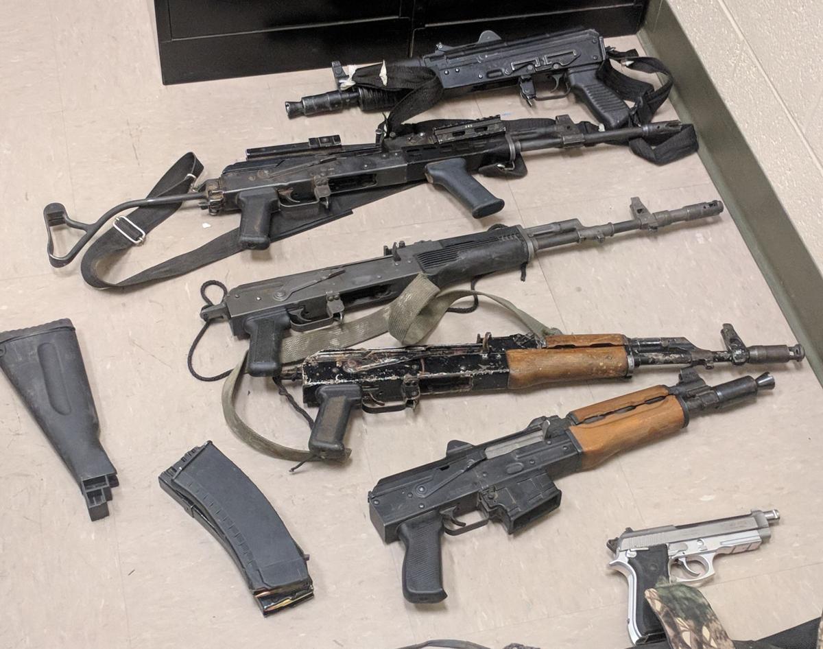 Firearms seized by border agents