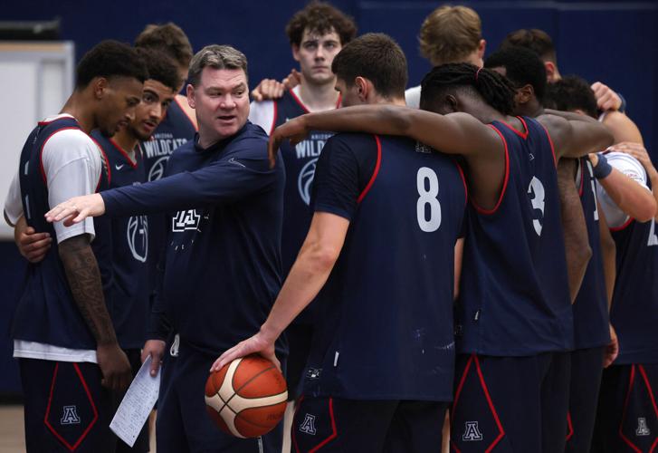 Arizona men’s basketball practice