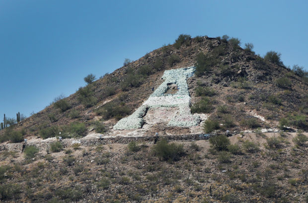 "A" Mountain throughout the years