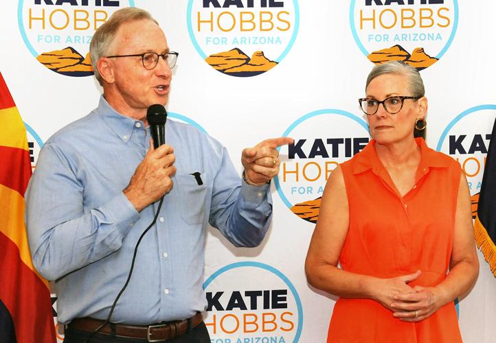 Gov. Hobbs' running mate talks abortion, vouchers and says GOP 'a lost cause'